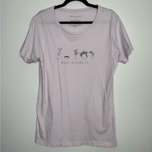 Mimi & August pink Plant Diversity T-shirt size medium
